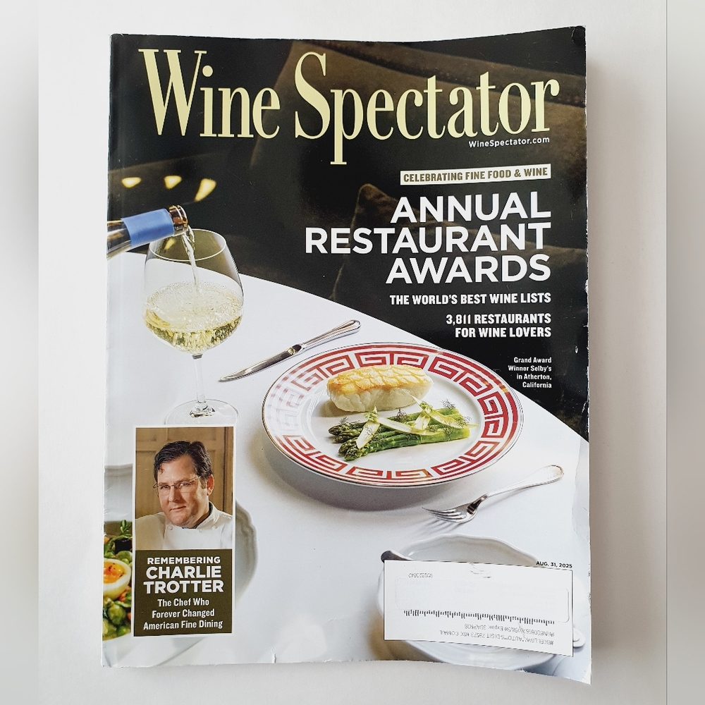 Wine Spectator Magazine August 31, 2025 - Annual Restaurant Awards